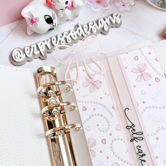 Blushing Bows Collection 🎀 : Acrylic Planner Bookmark