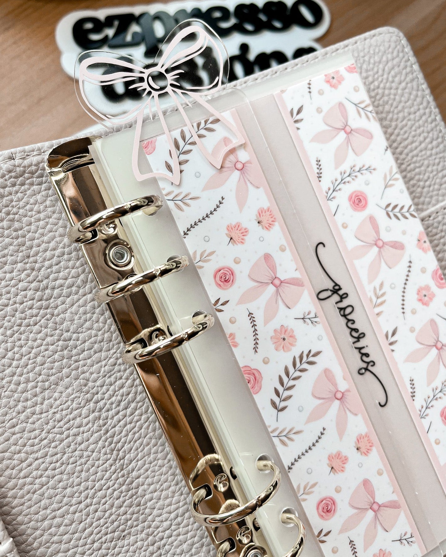 Blushing Bows Collection 🎀 : Acrylic Planner Bookmark