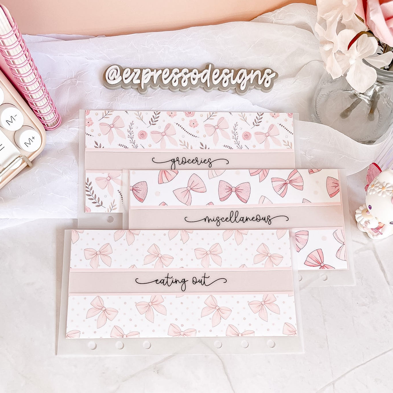 Blushing Bows Collection 🎀 : Cash Envelopes