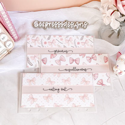 Blushing Bows Collection 🎀 : Cash Envelopes