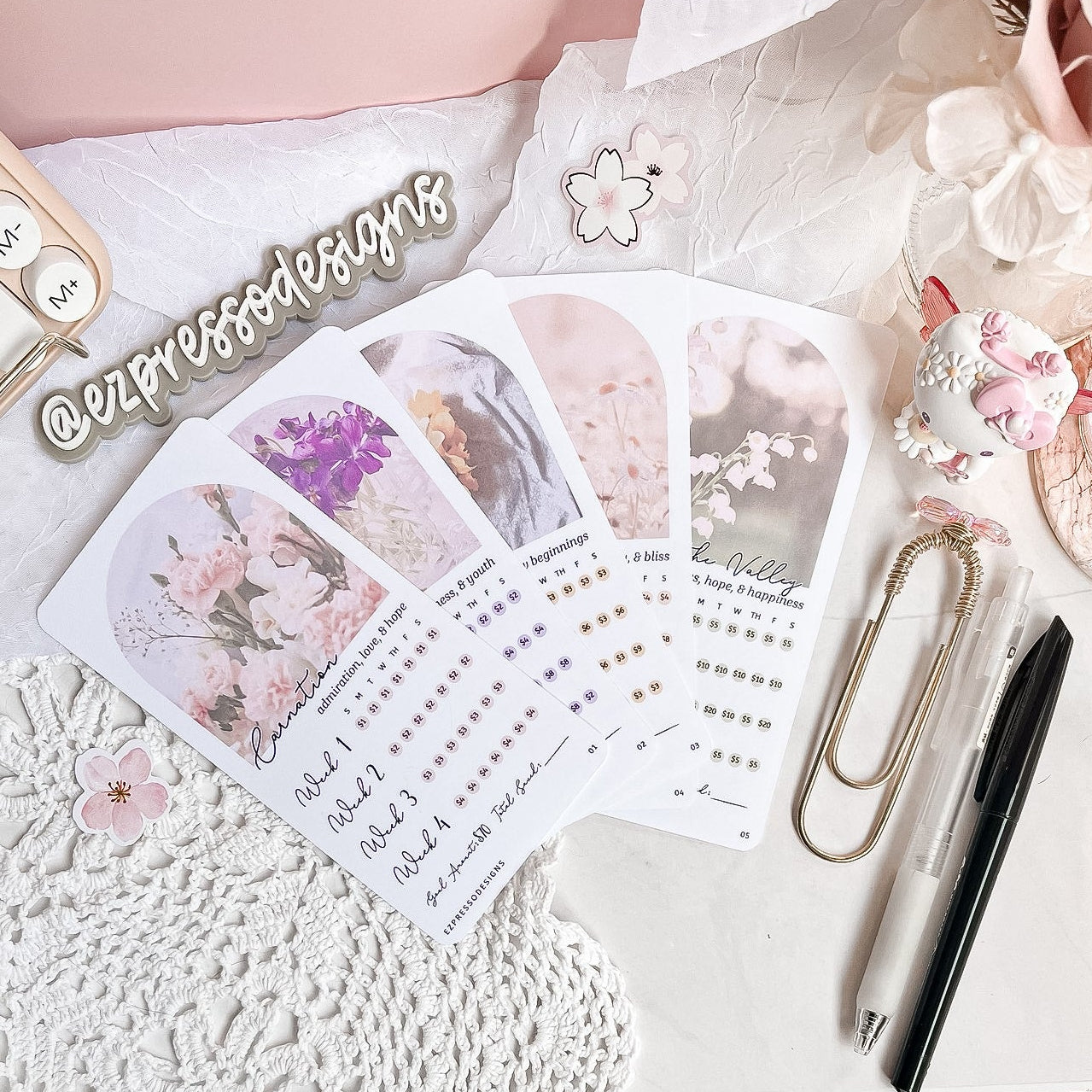Flower Funds Yearly Savings Challenge