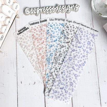 Leopard Print Binder Bookmarks | Set of 3