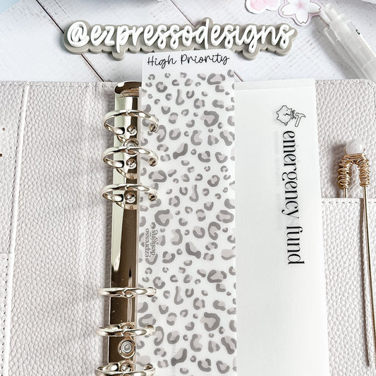 Leopard Print Binder Bookmarks | Set of 3