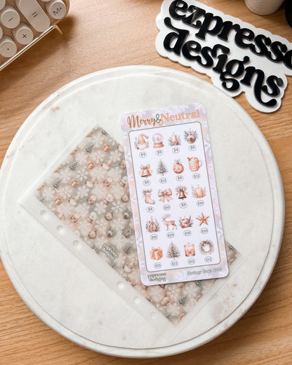 Merry & Neutral Christmas Savings Challenge