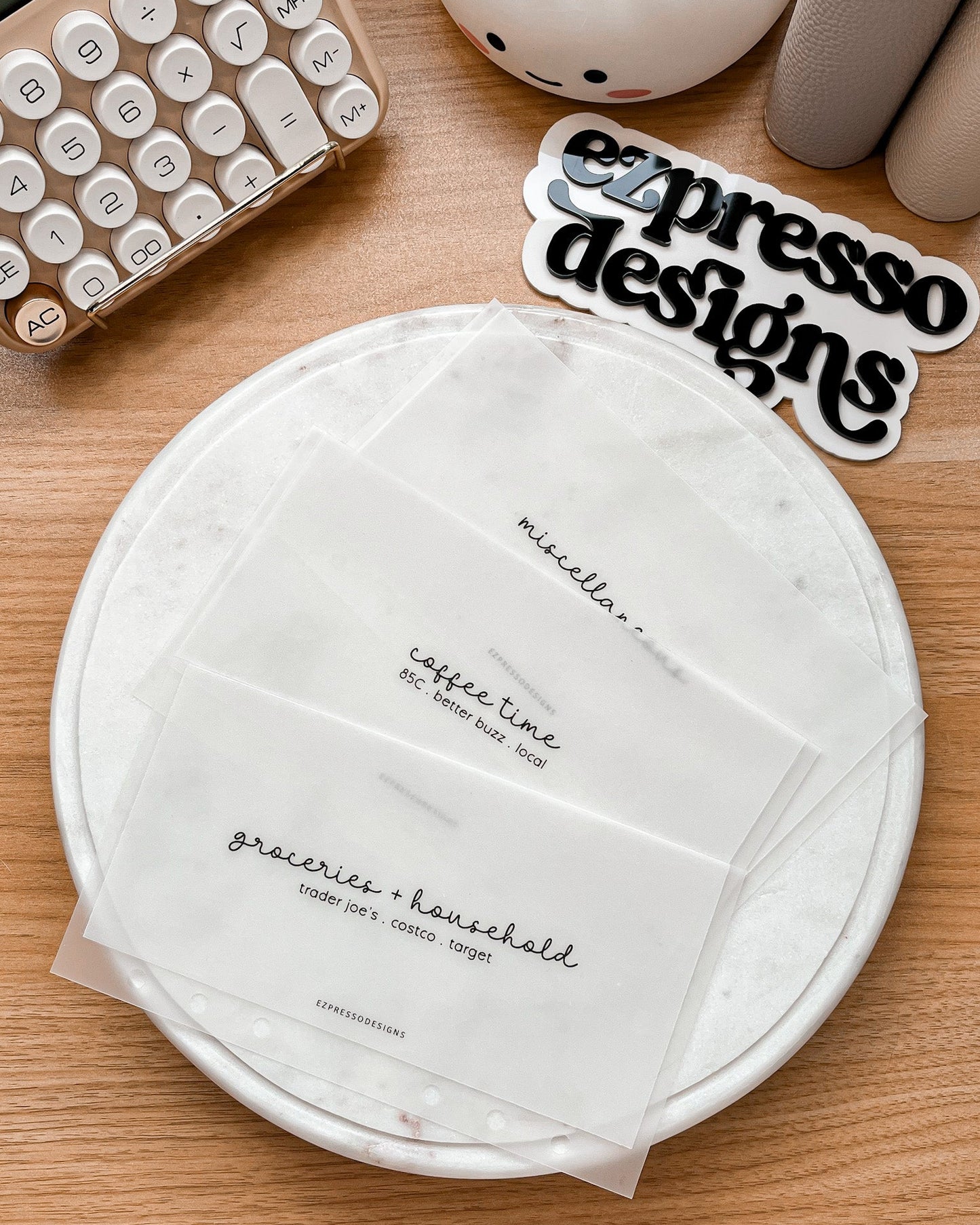 Minimally Simple Collection | Basic Cash Envelopes