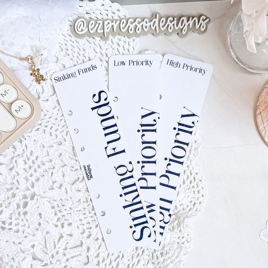 Minimally Simple Collection | Set of 3 Binder Bookmarks