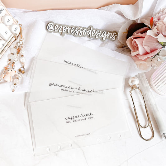 Minimally Simple Collection | Basic Cash Envelopes