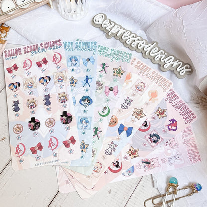 Sailor Scouts Savings Challenges 🌙💎🎀