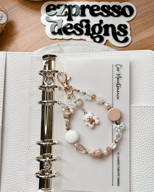 Teddy Bear Treats Binder Charm / Keychain