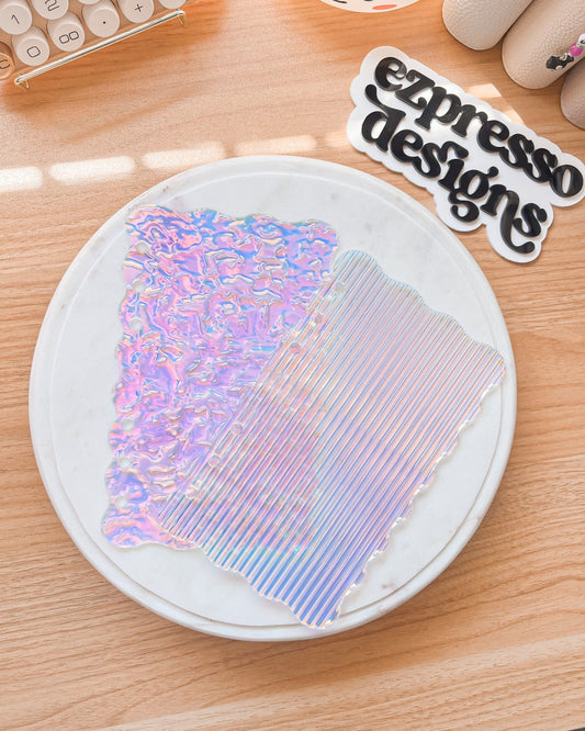 Waved Iridescent Acrylic Dashboard