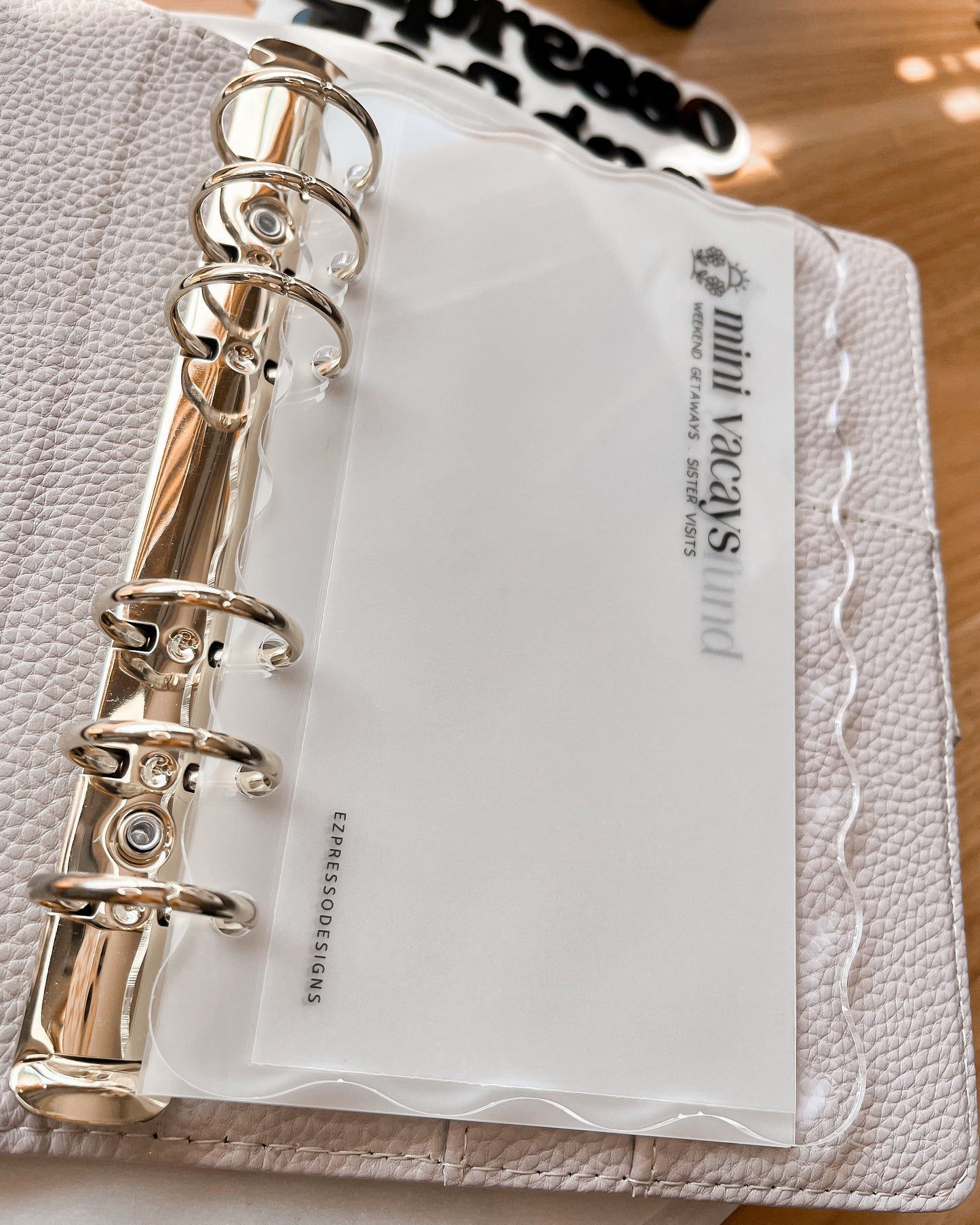 Waved Acrylic Binder Dashboards